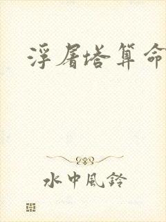 浮屠塔算命封面