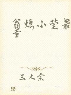 翁熄小莹最新节章