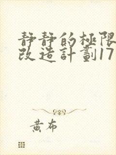 静静的极限自我改造计划17