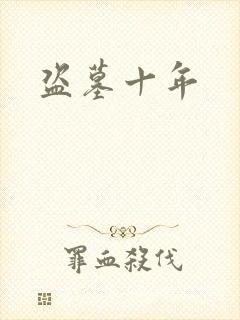 盗墓十年封面