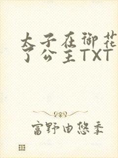 太子在御花园要了公主TXT