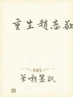 重生赵志敬封面