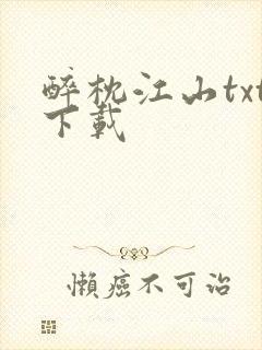 醉枕江山txt下载