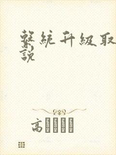 系统升级取液小说封面