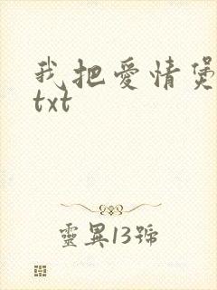 我把爱情煲成汤txt