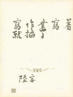 写作业写着写着就插了