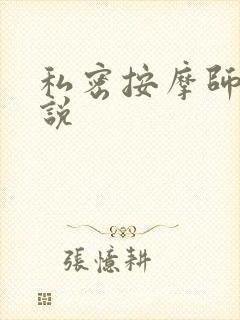 私密按摩师 小说封面