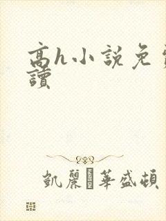 高h小说免费阅读