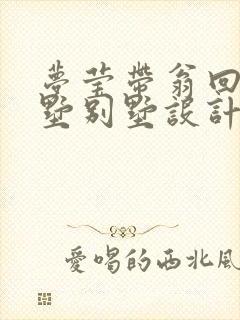 梦莹带翁回乡别墅别墅设计