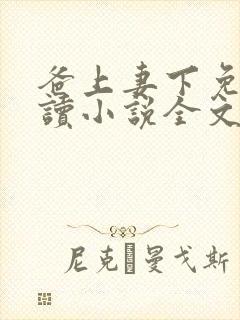 爸上妻下免费阅读小说全文封面