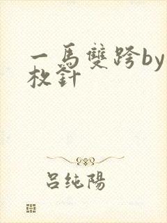 一马双跨by折枚针封面