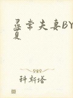 寻常夫妻BY写夏