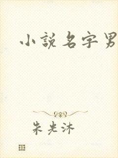 小说名字男生
