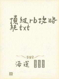 顶级rb攻略系统txt
