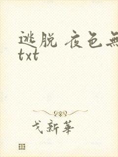 逃脱 夜色无边txt封面