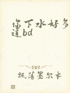 你下水好多下水道bd