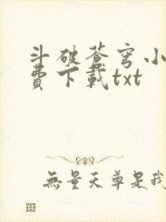 斗破苍穹小说免费下载txt封面