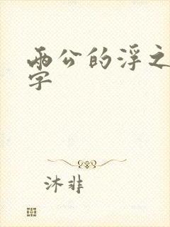 两公的浮之手中字