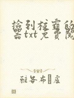 捡到校霸的遥控器txt免费阅读by阳阳