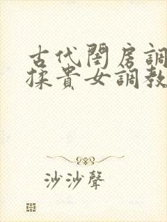 古代闺房调教h揉贵女调教记