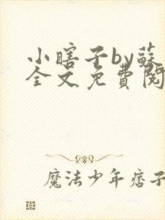 小瞎子by苏软全文免费阅读