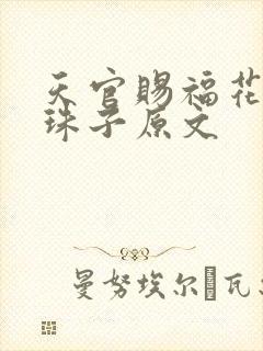 天官赐福花怜塞珠子原文