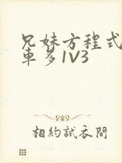 兄妹方程式多R车多1V3