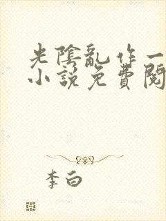 光阴乱作一团的小说免费阅读