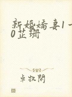 新婚娇妻1一40芷珊封面