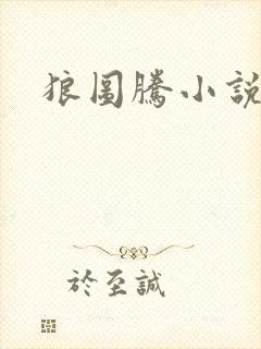 狼图腾小说封面