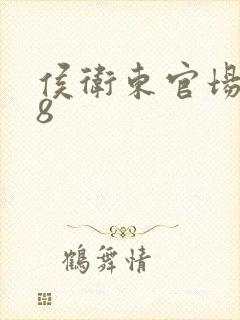 侯卫东官场笔记8封面