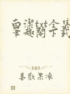 白洁txt全集笔趣阁下载