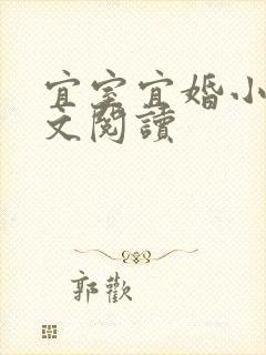 宜室宜婚小说全文阅读封面