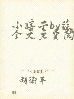 小瞎子by苏软全文免费阅读