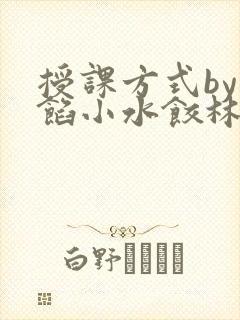 授课方式by肉馅小水饺林清