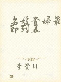 名媛贵妇最新章节列表