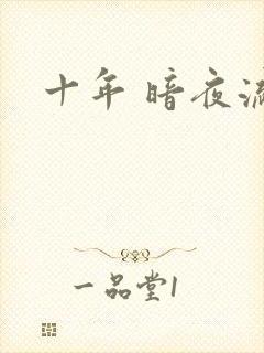 十年 暗夜流光