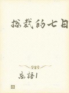 总裁的七日恋人封面