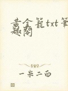 黄金笼txt笔趣阁