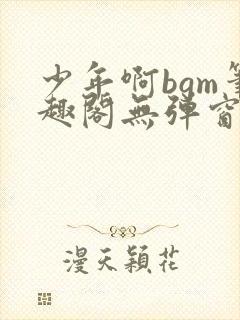 少年啊bgm笔趣阁无弹窗免费