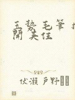 玉势 毛笔 撑开 夹住