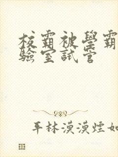 校霸被学霸压实验室试管