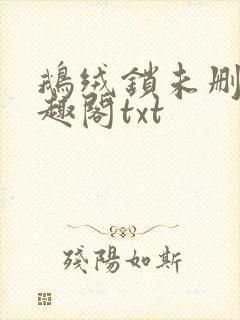 鹅绒锁未删除笔趣阁txt