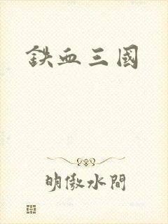铁血三国封面