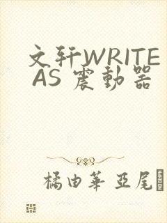 文轩WRITE AS 震动器