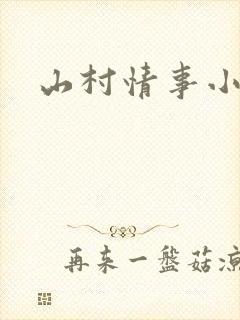 山村情事小说封面