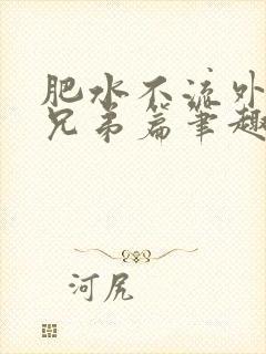 肥水不流外人田兄弟篇笔趣阁小说封面