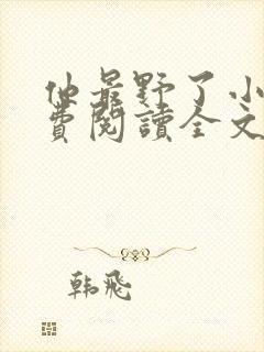 他最野了小说免费阅读全文