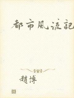 都市风流记封面