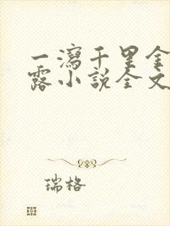 一泻千里金银花露小说全文免费阅读